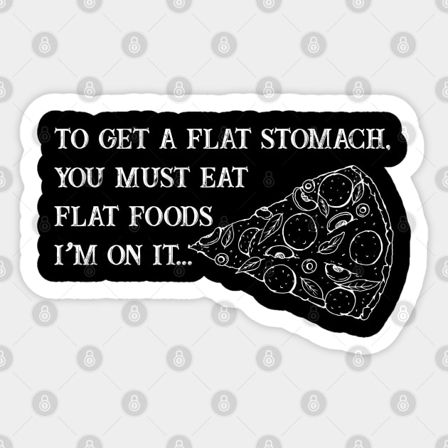 Funny Flat Stomach Gym Quote Sticker by HotHibiscus